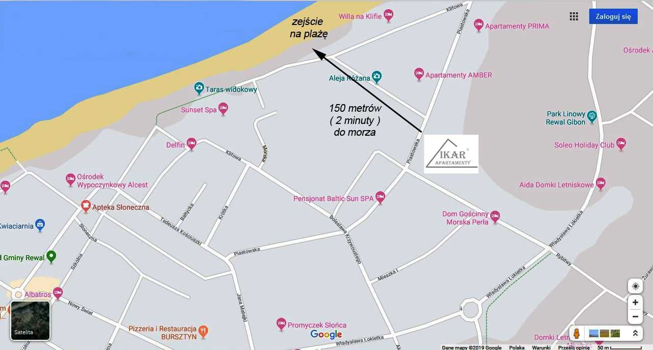 REWAL apartament nr. 103 z ogródkiem 2 pokojowy - 150 metrów do morza