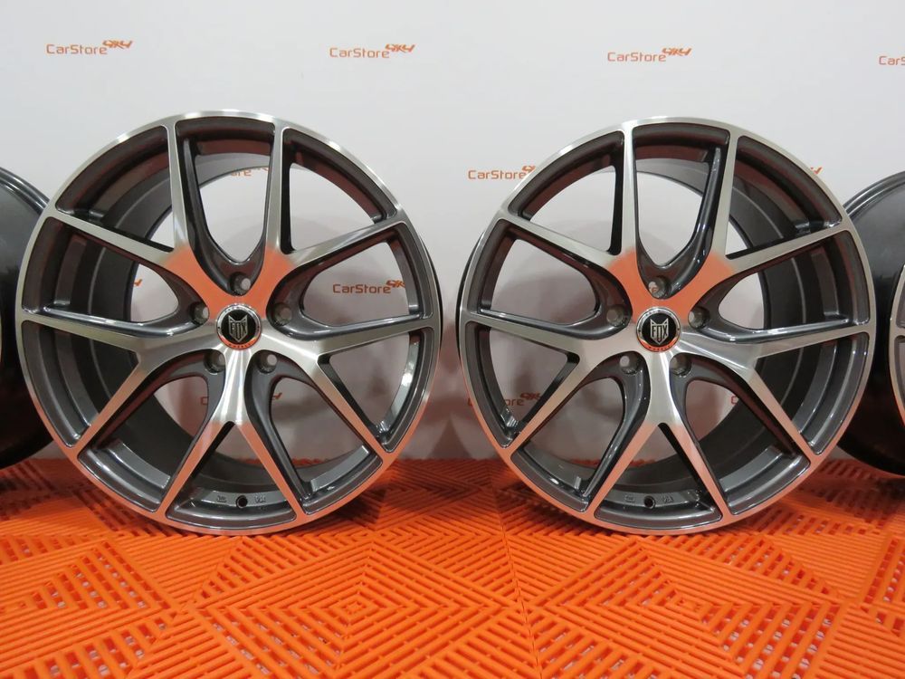 Jantes FOX Alpha 19 x  8 et 42 5x112 Gunmetal + Maquinado