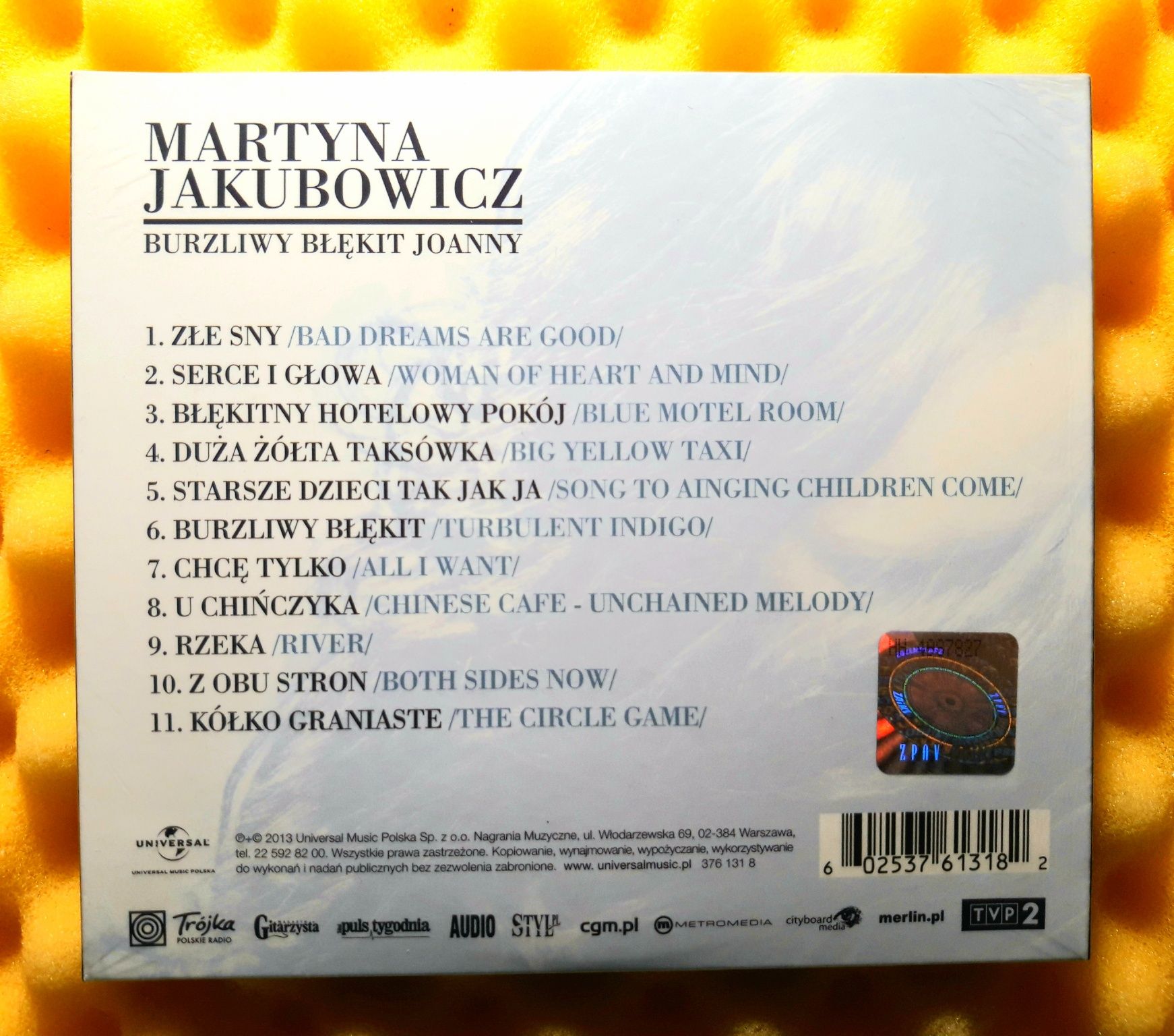 Martyna Jakubowicz – Burzliwy Błękit Joanny (CD, 2013, FOLIA)