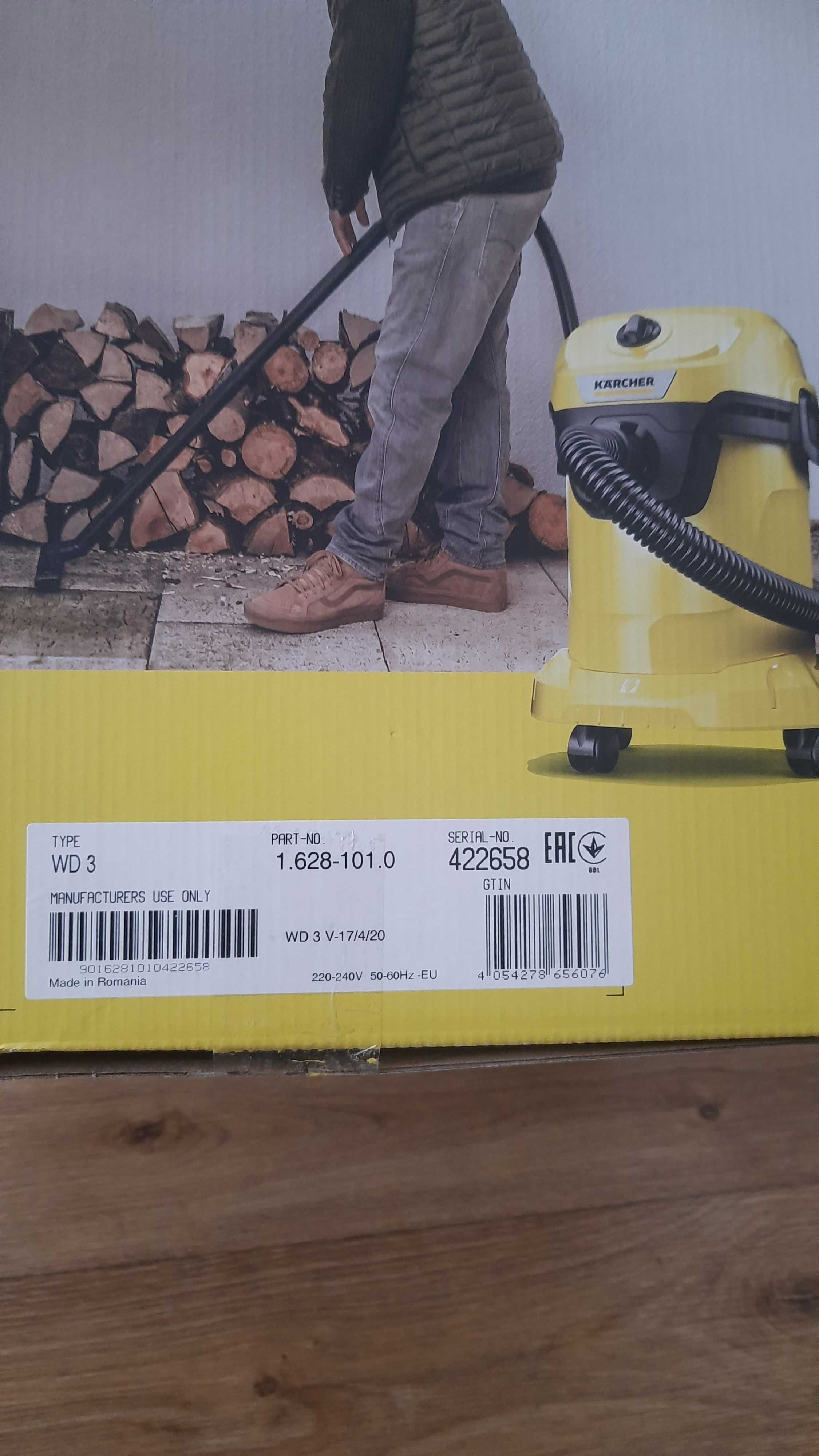 Хозяйственный пылесос karcher wd 3 v