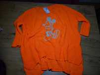Sweter neonowy piękny z Myszka oversize