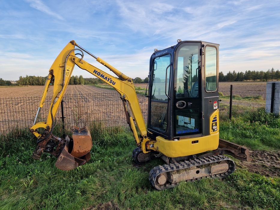Minikoparka Komatsu PC16R 2012r glowica roto kubota Okazja!