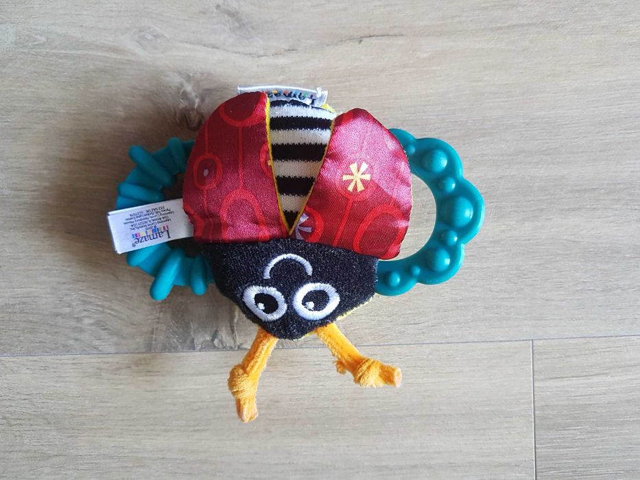 Lamaze Grzechotka biedronka Zawieszka pszczółka szeleści x 2szt.