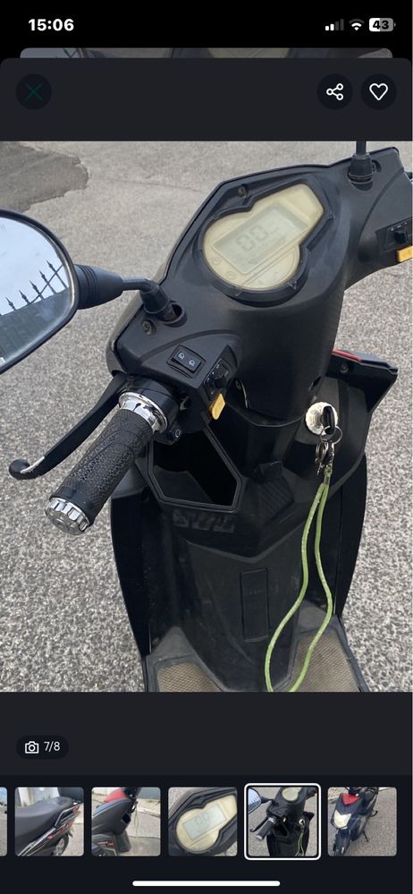 Vortex Five, moto eletrica, não necessita de carta de condução