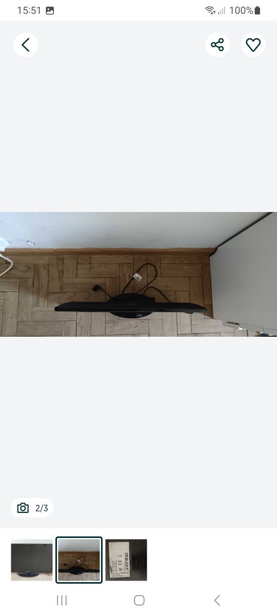 TV Samsung 22" preta