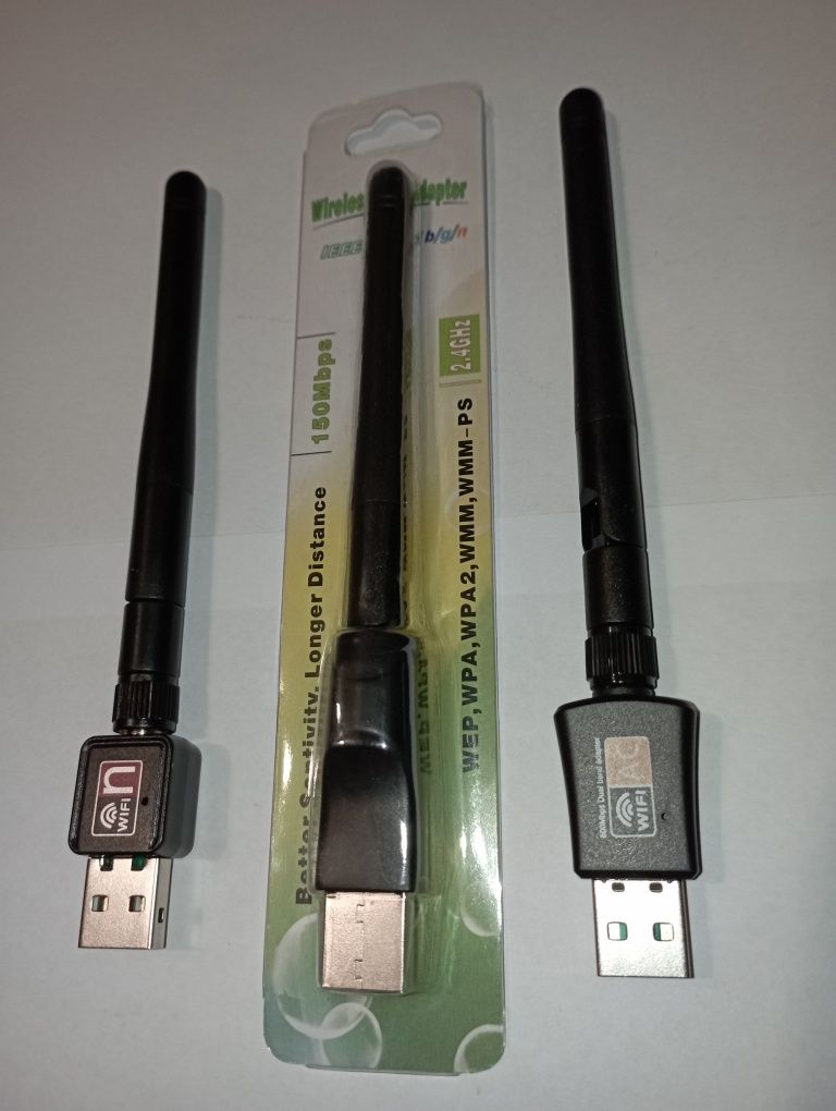 Wi-Fi адаптер для пк 600mbps антена wifi USB для пк і 150mbps