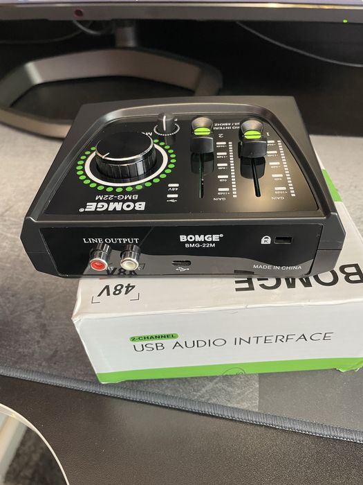 Звуковая карта BOMGE 2-channel USB Audio Interface + 48v