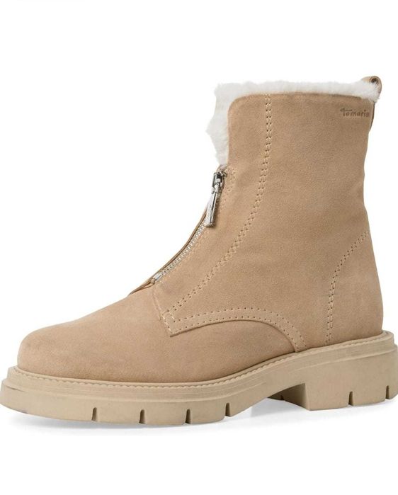Зимові замшеві чоботи на вовнi Tamaris, p-p 40