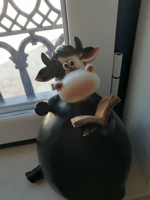Vaca decoração com ardósia