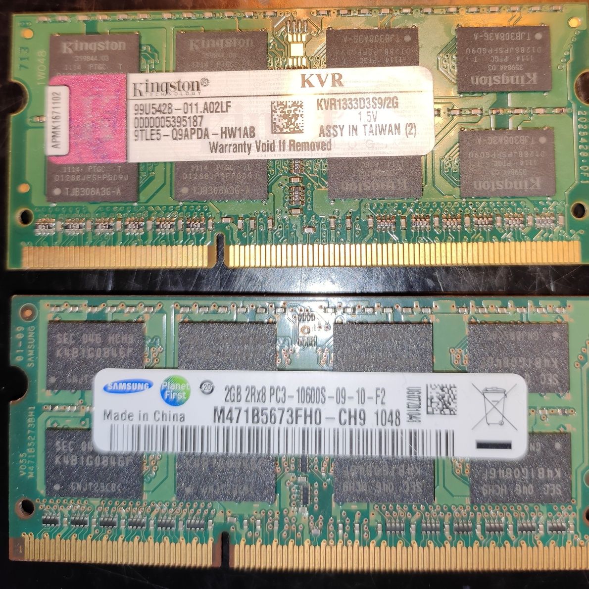 Pamięć DIMM i SO-DIMM DDR3 DDR2 2GB różne