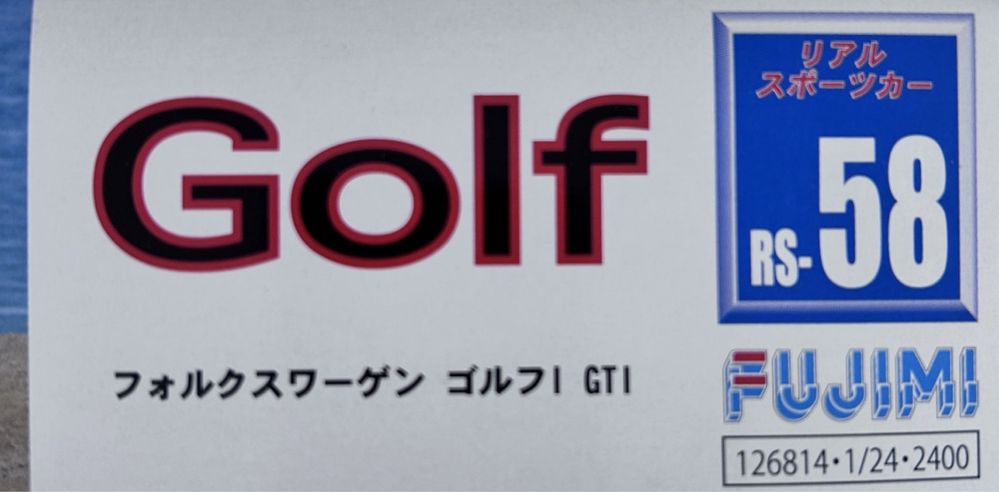 Samochód Volkswagen Golf GTI model do sklejanis Fujimi 126814