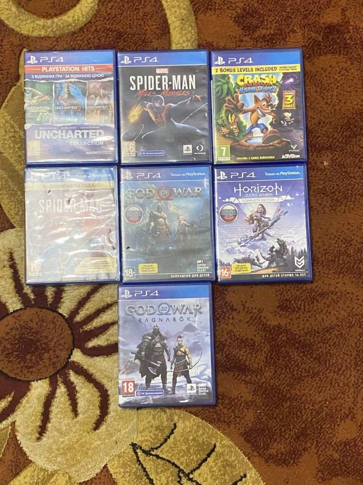 Продам игры на пс4
