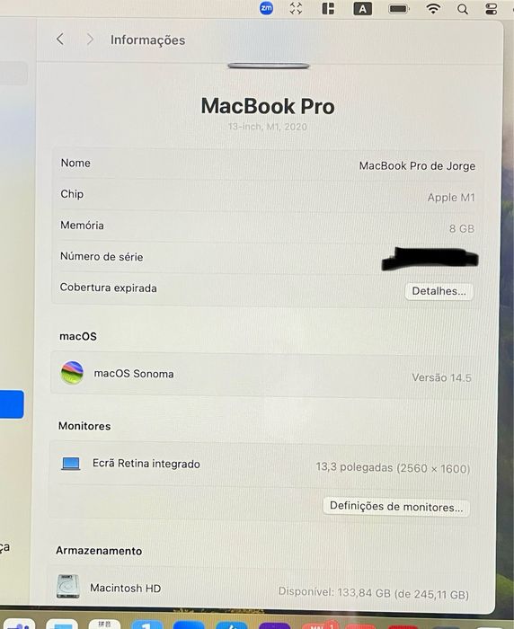 Macbook Pro 13” m1 como novo (PROMO)