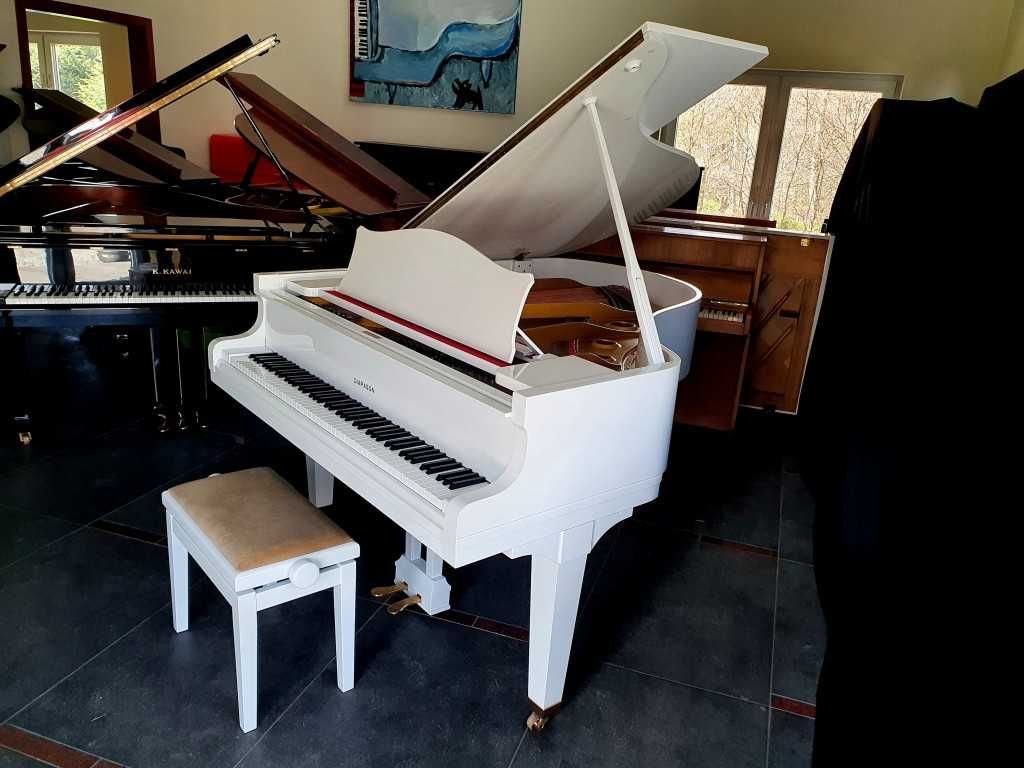 Fortepian DIAPASON 172cm piękny BIAŁY POŁYSK