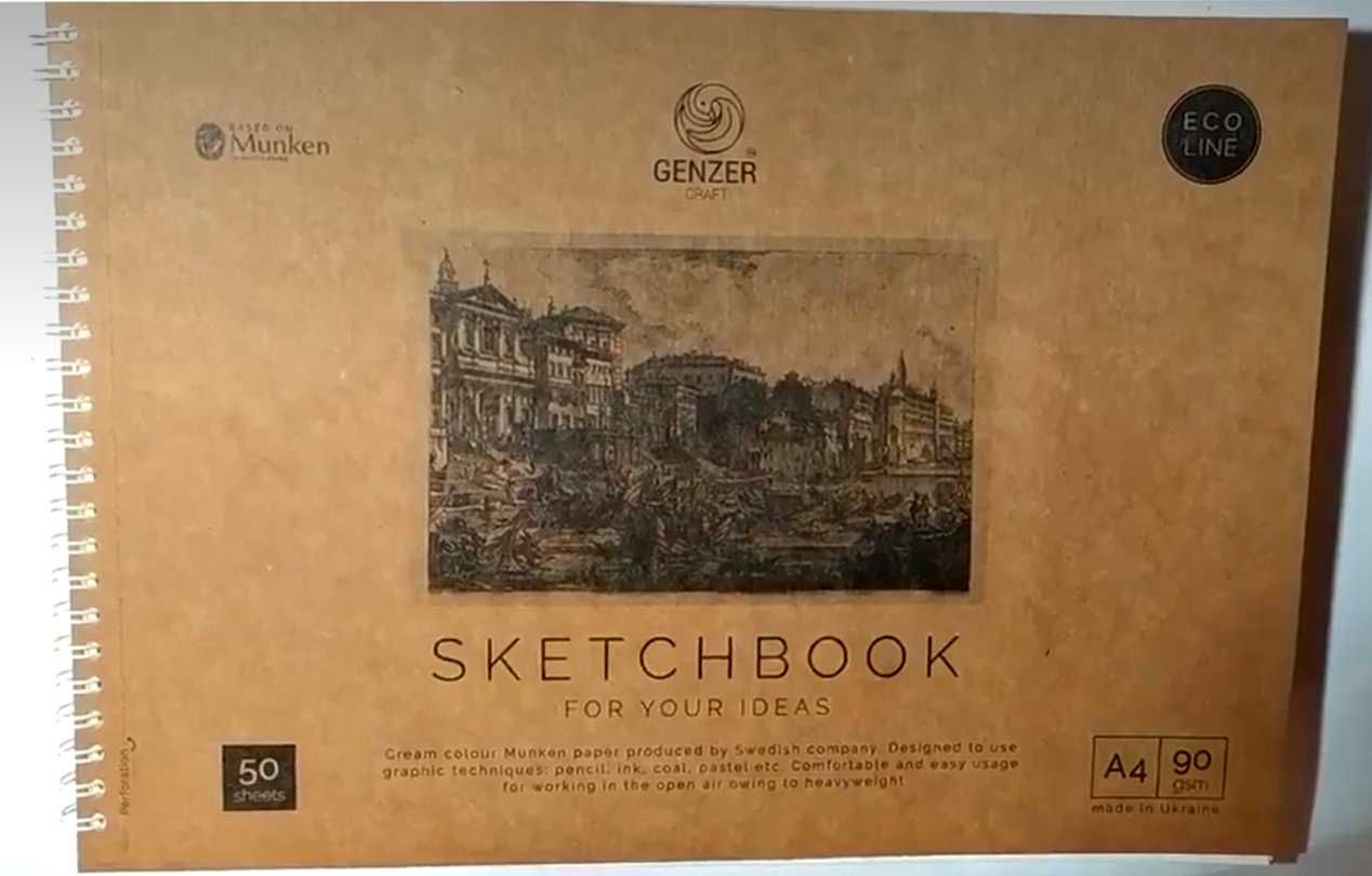 Скетчбук, альбом для рисования на основе шведской бумаги Munken