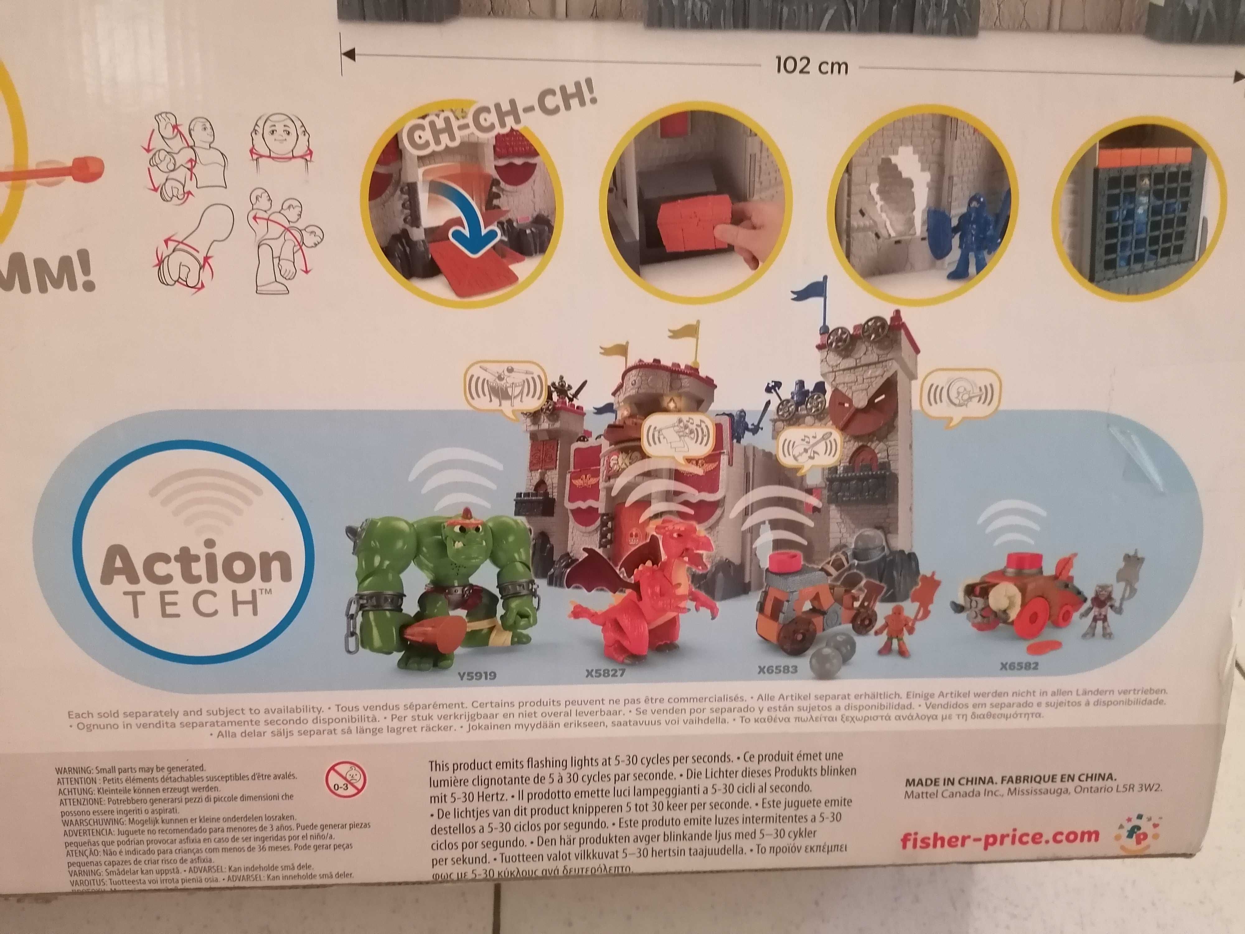 Castelo versátil Imaginext com variadas atividades