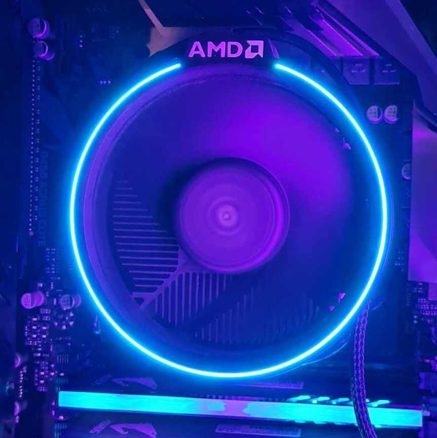 AMD Wraith Spire AM4 chłodzenie procesora CPU Ryzen R7 RGB LED