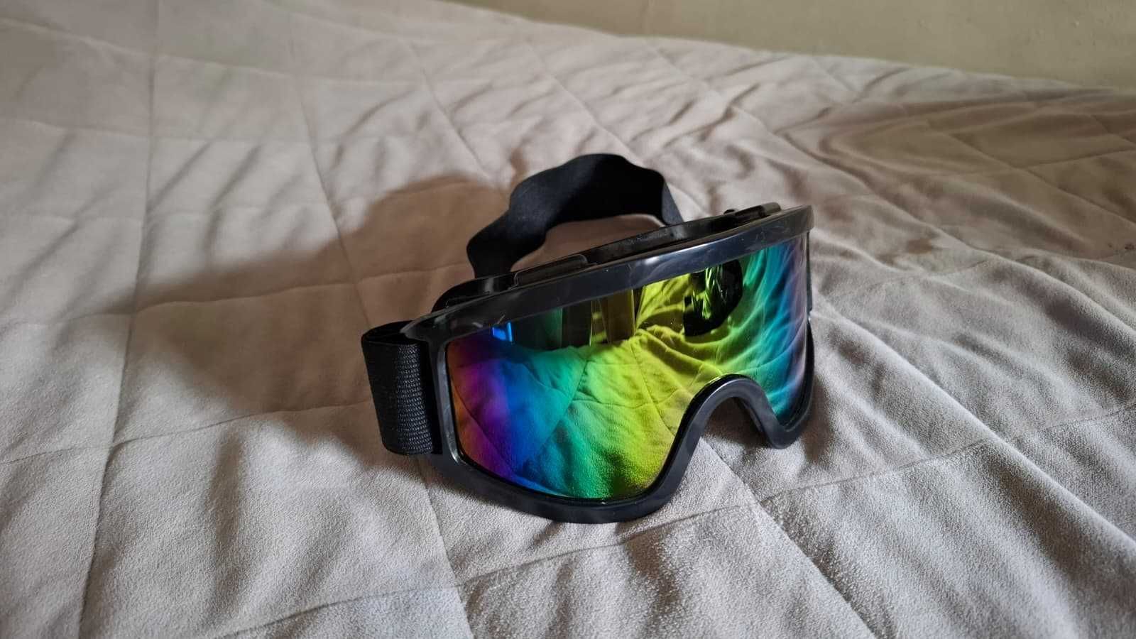 Conjunto capacete XL + luvas + óculos