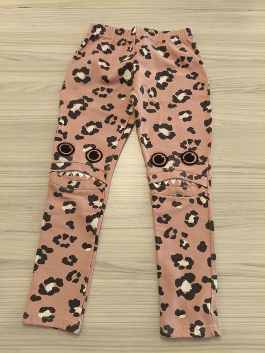 Ciepłe spodnie z meszkiem r.116