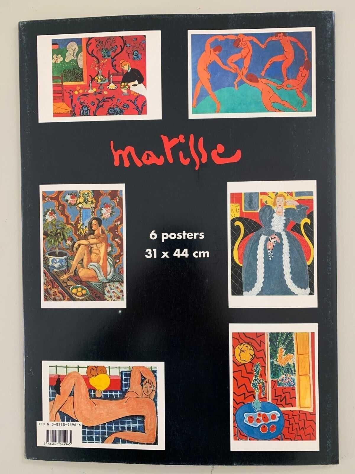 Matisse 1994 Taschen Poster Book: conjunto raro 6 posters 31x44cm