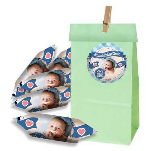 KRÓWKI reklamowe Z LOGO w torebkach zielonych 50kpl projekt ekspresowo