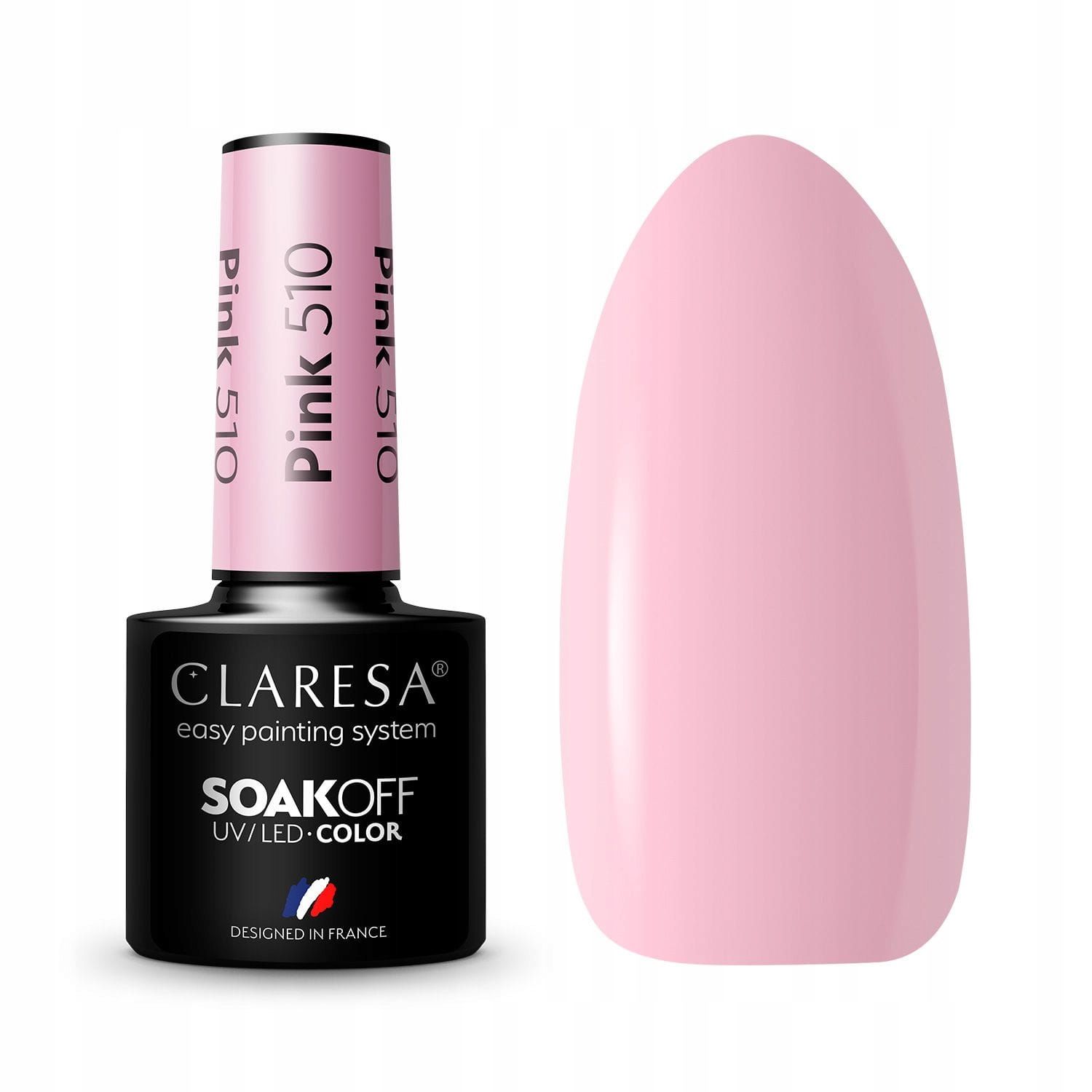 Claresa Lakier Hybrydowy Pink 510 - 5Ml