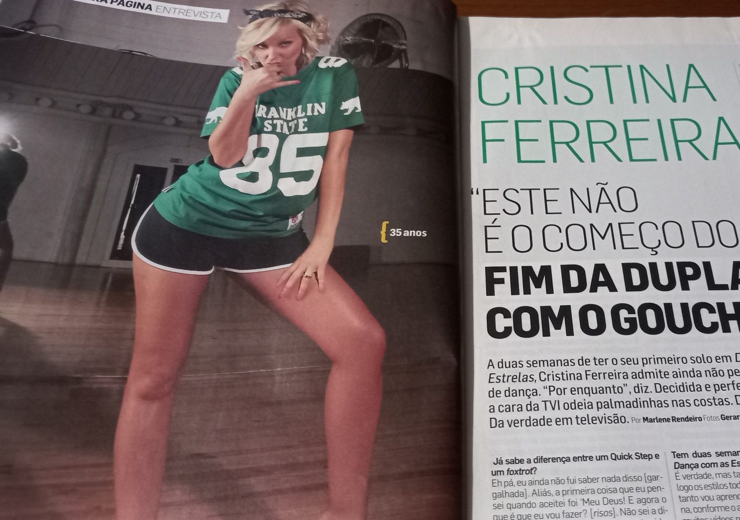 Cristina Ferreira 2013 capa e conteúdos em revista