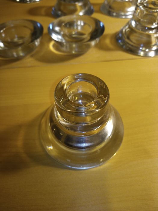 Świeczniki szklane 16 szt