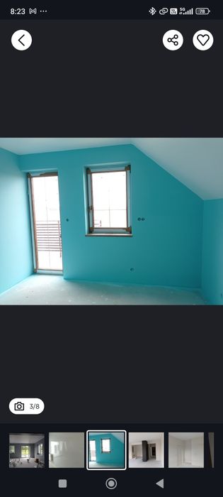 Gładź od 35 zł  z materiałem natryskowo malowanie od 12za metr