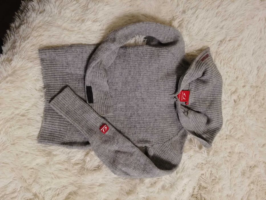 sweter wełniany Ulvang 100% wełna xs s 34 36 szary