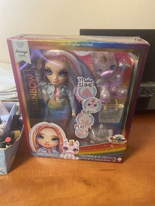Rainbow High Amaya Slime Kit & Pet Рейнбоу Хай Амая Рейн Слайм