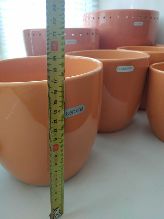 Продам керамічні  горщики DEROMA для квітів