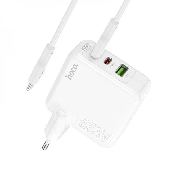 Мощное Зарядное устройство 65W Hoco C115A с кабелем Type-C to Type-C