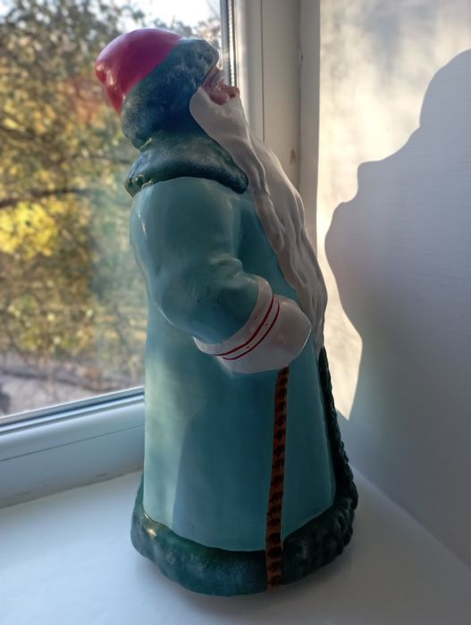 Старинная игрушка Дед мороз опилки 1964г Киров СССР