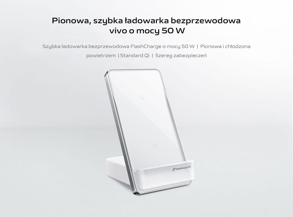 Ładowarka bezprzewodowa VIVO FlashCharge 50W