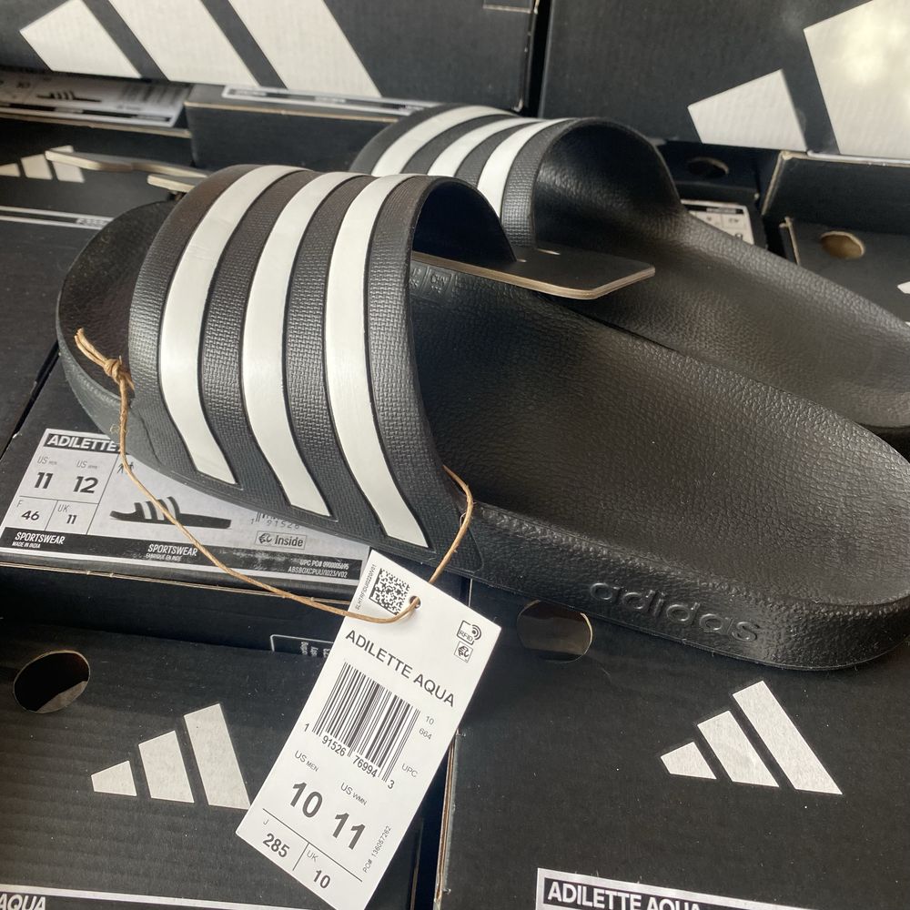 Шльопанці Adidas Оригінал 39-47 Adilette Aqua slides тапки шльопки