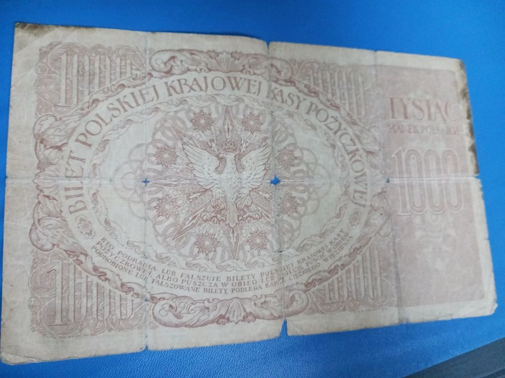 1000 marek polskich banknot