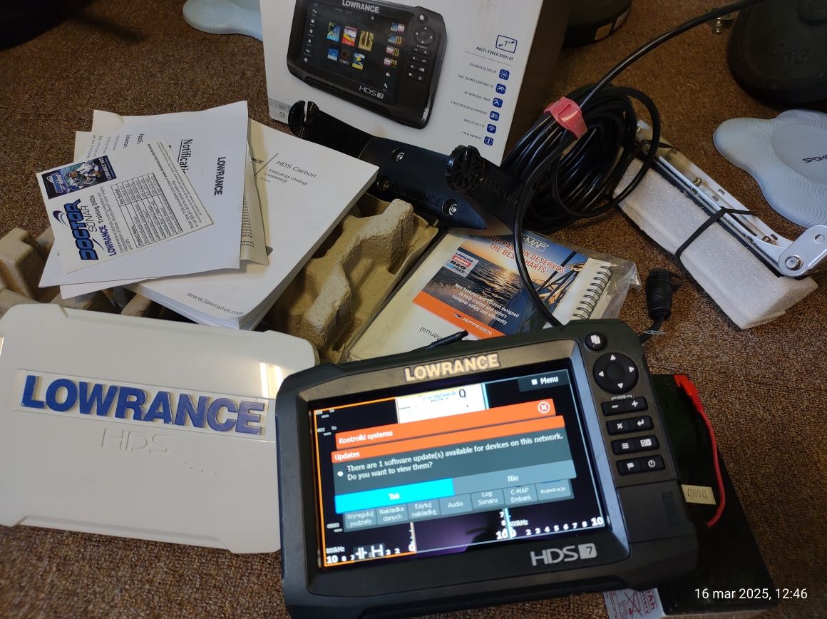 Lowrance HDS CARBON 7 echosonda + przetwornik 3w1 Activ Imagine