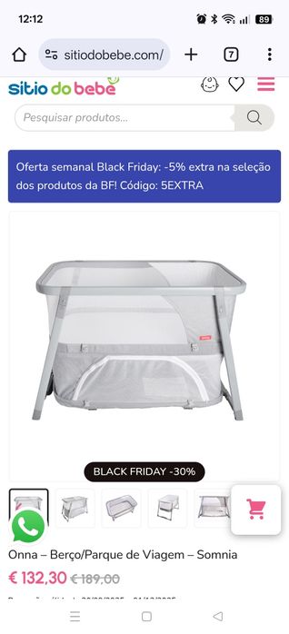 Berço next to me/viagem