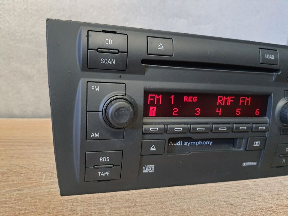 Radio samochodowe Audi A6 C5 2din - Symphony 6 CD kaseta + kod Ładne