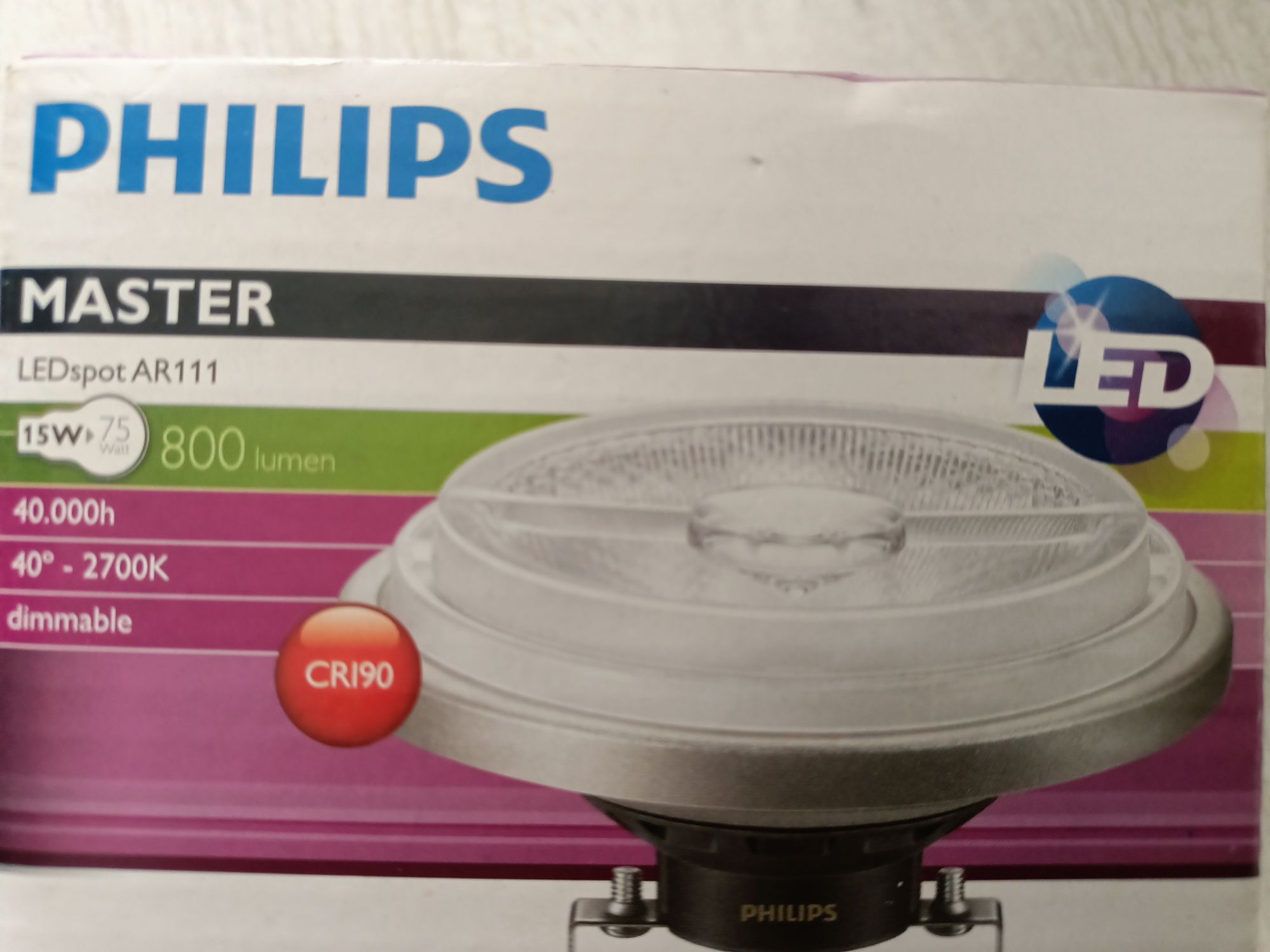 Lampy LED Philips Master AR11