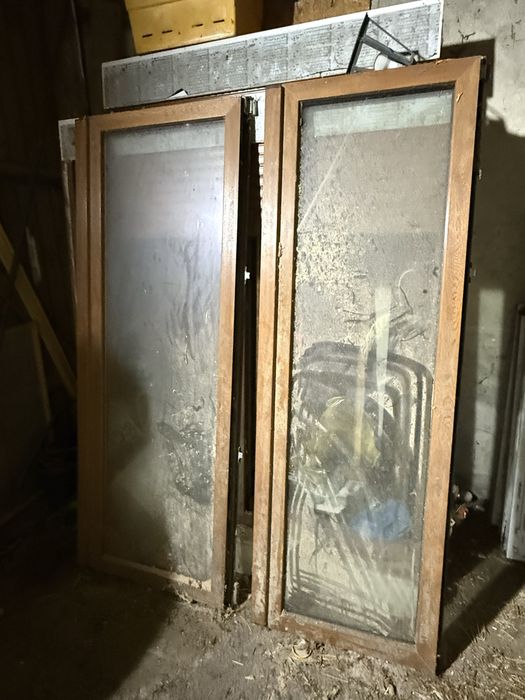 Okna używane okno białe tarasowe