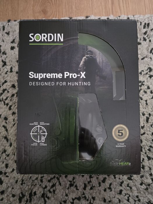 Sordin supreme pro x auscultadores caça NOVO