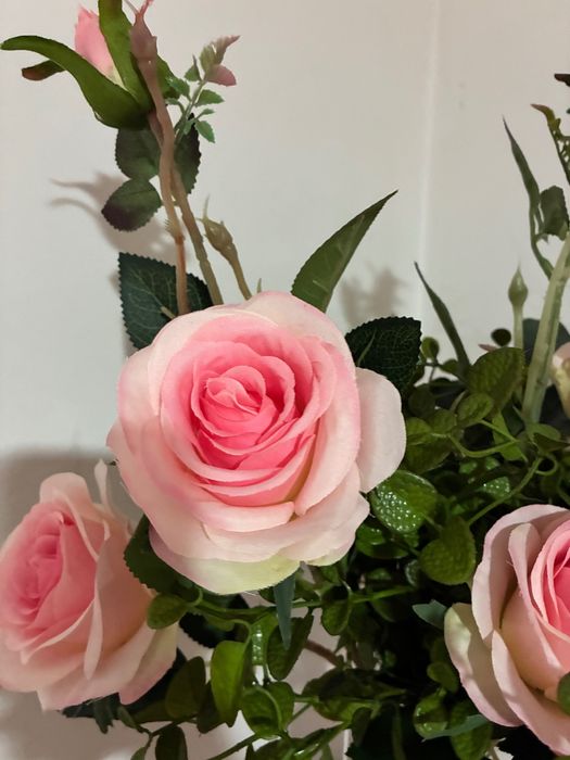 Vaso de Rosas artificiais