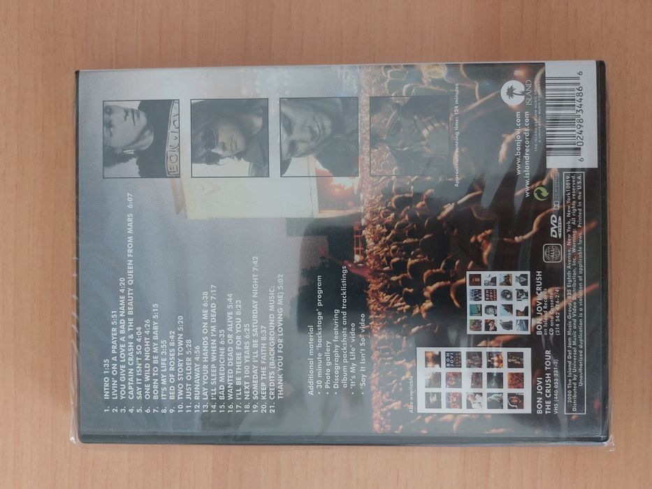 DVD Novo e Selado - Bon Jovi - The Crush Tour
