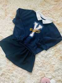 Spódnico- spodnie Zara i bluza Destinsation