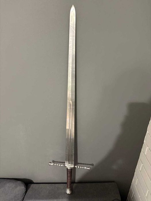 Miecz półtoraręczny, EN45 stal sprężynowa, 48 -50 HRC, battle ready