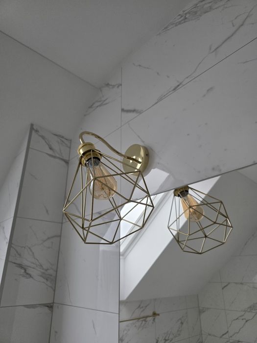 Zestaw złotych lamp