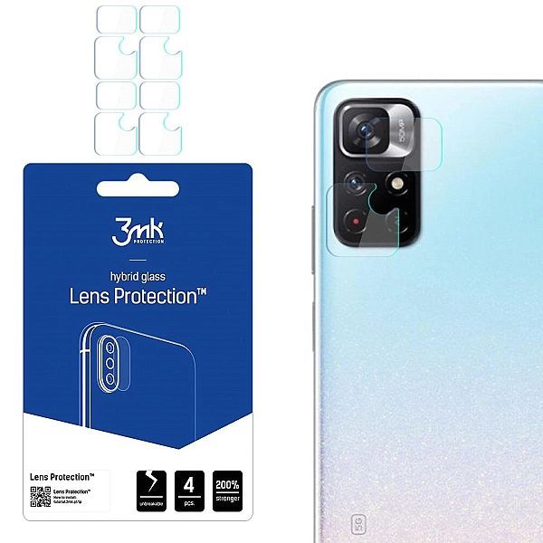 Szkło na aparat 3mk Lens Protection™ hybrydowe na Xiaomi Redmi Note 11