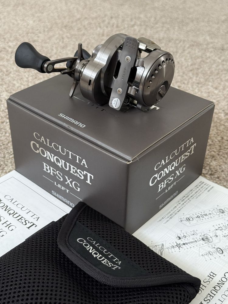 Кастингова риболовна котушка Shimano 23 Calcutta Conquest BFS XG 8.9